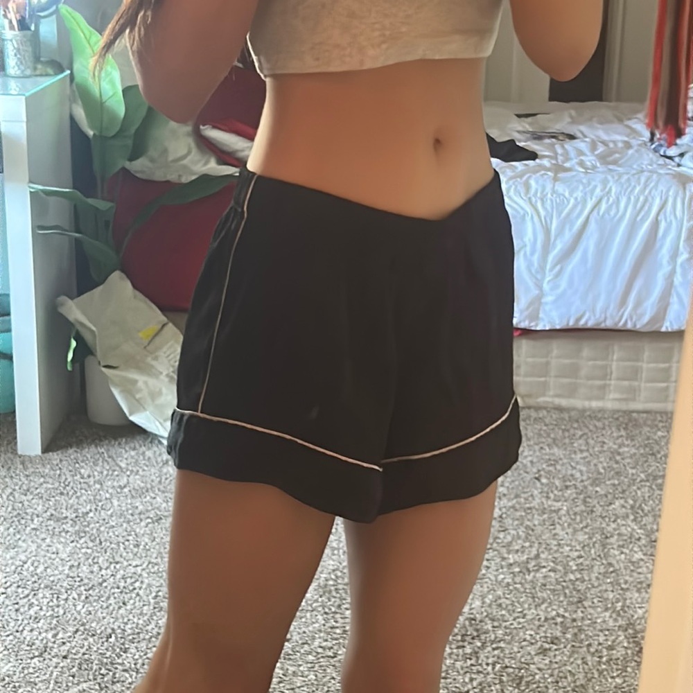 small victoria secret black shorts